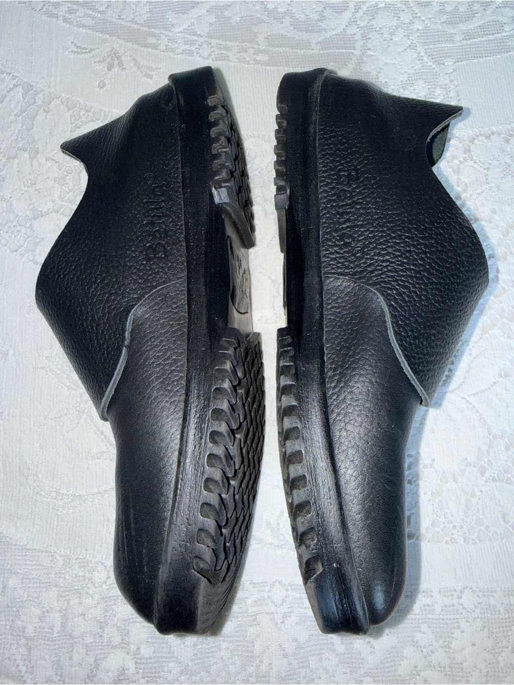 Betula by Birkenstock Black Leather Clog Mules Size 38 US L7 M5 Made in Germany - Picture 3 of 11